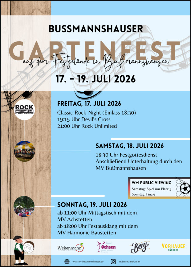Gartenfest des MV Bußmannshausen